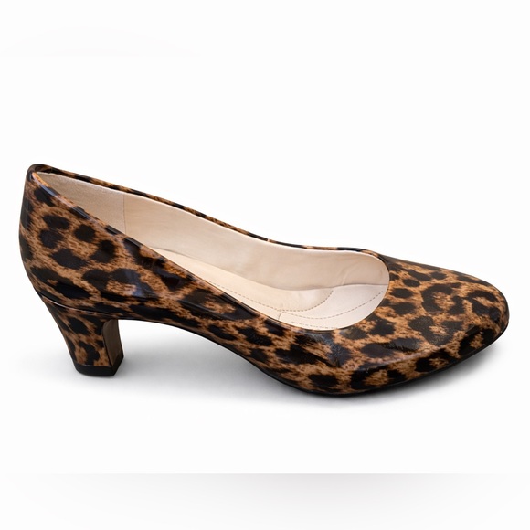 Easy Spirit Anti Gravity Leopard Print Pumps Low Block Heel Women’s 7 - Picture 2 of 4